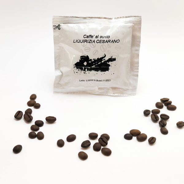 Cialde Aromatizzate- Caffè Cesarano – Gusto Liquirizia – 100 Pz