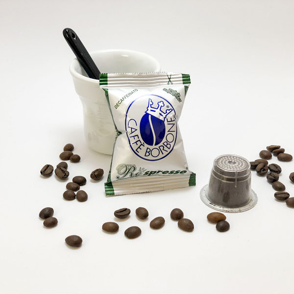 Capsules Caffè Borbone Respresso – Green Blend Decaffeinated – Compatible Nespresso