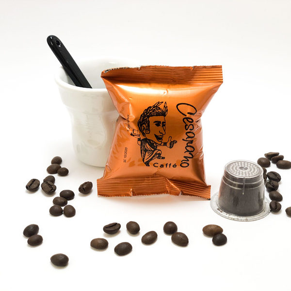 Capsula Compatibile Nespresso-Caffè Cesarano – Miscela Tiberio  forte-100pz