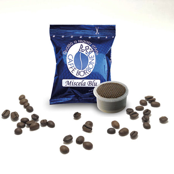 Capsule  Compatibili Lavazza Espresso Point-Caffè Borbone Miscela Blu-100pz