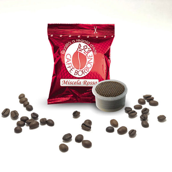 Capsule Compatibili Lavazza Espresso Point-Caffè Borbone Miscela Rossa-100pz