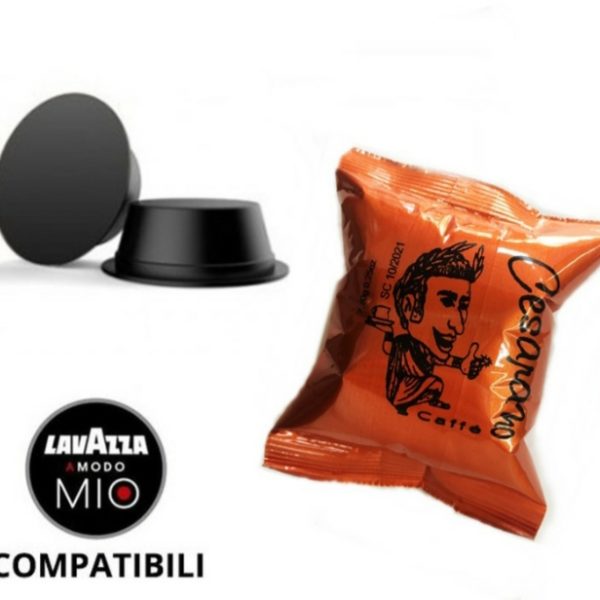 Capsule compatibili A Modo Mio – Caffè Cesarano Miscela Tiberio Forte – 100pz